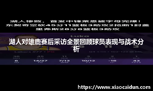 湖人对雄鹿赛后采访全景回顾球员表现与战术分析